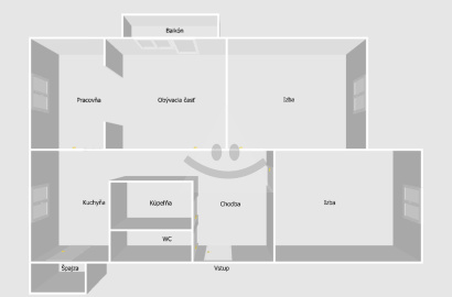 3-izbový byt s balkónom / 84 m2 / - Veľké Rovné