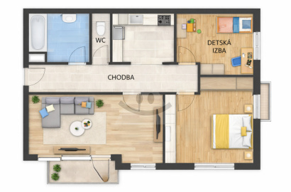 3-izbový byt komplet s garážou a záhradkou. Výhoda nízke náklady – Jesenského, P.B.